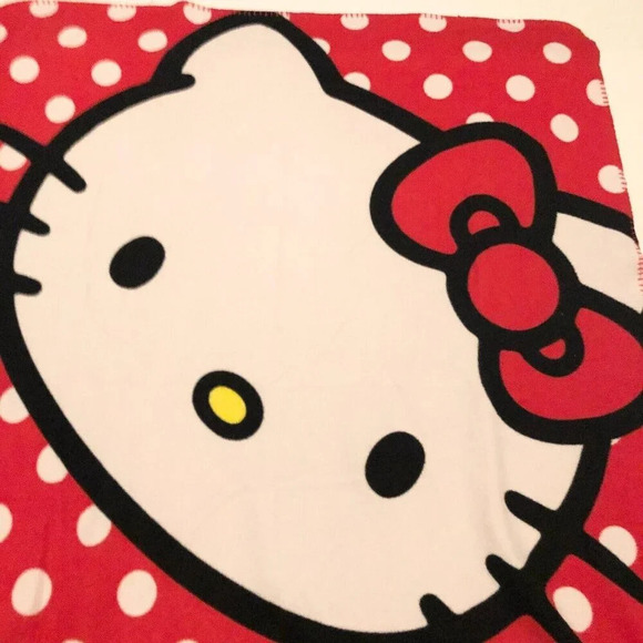 2014 Hello Kitty Polka  Dot Throw Blanket Northwest 58 x 41 Inch - Picture 6 of 16
